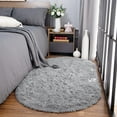 thumbnail image 5 of Homore Ultra Soft Modern Oval Rugs for Bedroom, 2.6' x 5.3' , Gray, 5 of 7