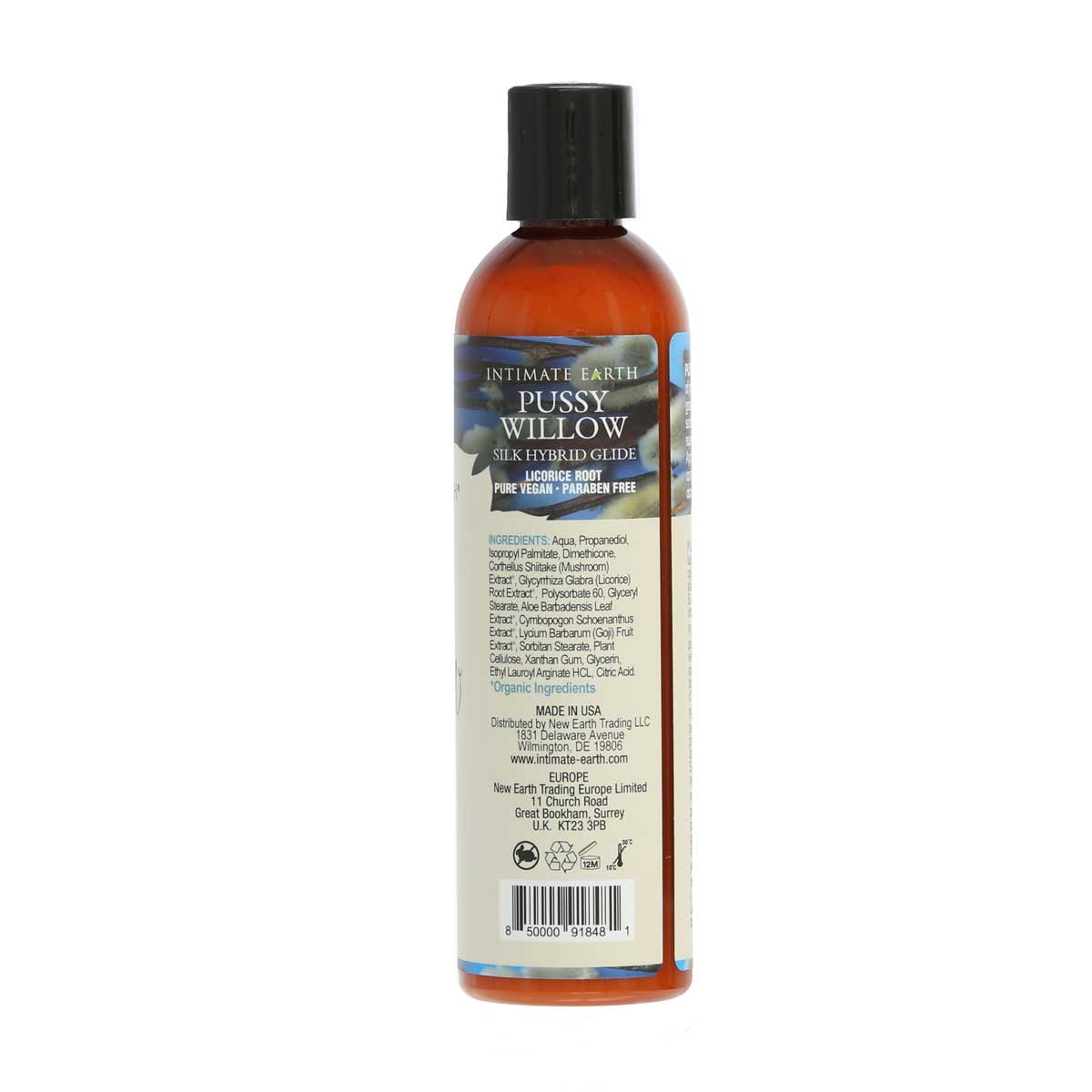 Intimate Earth Pussy Willow Silk Glide Water-Silicone Hybrid Based Personal Liquid Lubricant, 2 oz, Lube