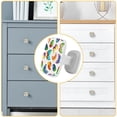 thumbnail image 4 of 4 Pieces Set Drawer Pulls Handle Square Wardrobe Cabinet Knobs with Stainless Steel Screws Furniture Kitchen Decor, 4 of 5