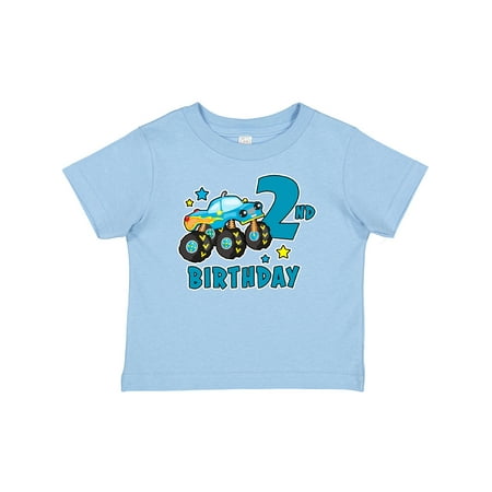 

Inktastic 2nd Birthday Monster Truck Gift Baby Boy T-Shirt