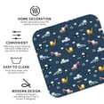 thumbnail image 3 of Lsque Modern Modern Excavator Pattern 4" Drink Coasters Set of 4, PVC Leather Absorbent Coasters, Table Coaster Set Decorative Coffee Cup Coasters Housewarming Gift -Square, 3 of 6