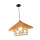 thumbnail image 1 of Lámpara colgante de ratán, lámpara colgante rústica creativa, lámpara de techo tejida a mano para cocina, pasillo, dormitorio, cafetería, decoración, 1 of 8