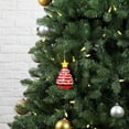 thumbnail image 3 of Mr. Christmas 5" Nostalgic Ceramic Lit Tree Ornament, Red, 3 of 3