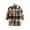 Dark Brown, variant on WOLLED Little Girls Tweed Coats Toddler Kids Button Plaid Jacket Baby Fall Winter Long Sleeve Outerwear for 4-7 Years