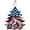 #A, variant on United States 250th Anniversary Ornament, 2D Acrylic 250th Anniversary USA Christmas Tree Ornament, 250 Patriotic American Flag Christmas Ornaments, Gift for US Citizens, Patriotic Collectors Decor