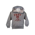 thumbnail image 2 of FDNY Kids Hoodie Red Print Sweatshirt Gray Medium10-12, 2 of 2