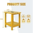 thumbnail image 6 of Nalone End Table Adirondack Small Side Table 16.5" Outdoor HDPE Plastic Small End Table for Home Living Room Bedroom Patio Farmhouse (Tangerine), 6 of 8