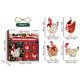 thumbnail image 3 of 4 Uds. Adorno de gota de Navidad de pollo, decoración colgante de madera, recuerdo de fiesta (B), 3 of 8