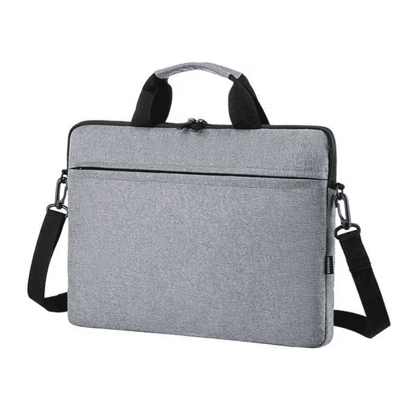 "Bolsa Acolchada Para Portátil De 15.6 Pulgadas Gris con negro "