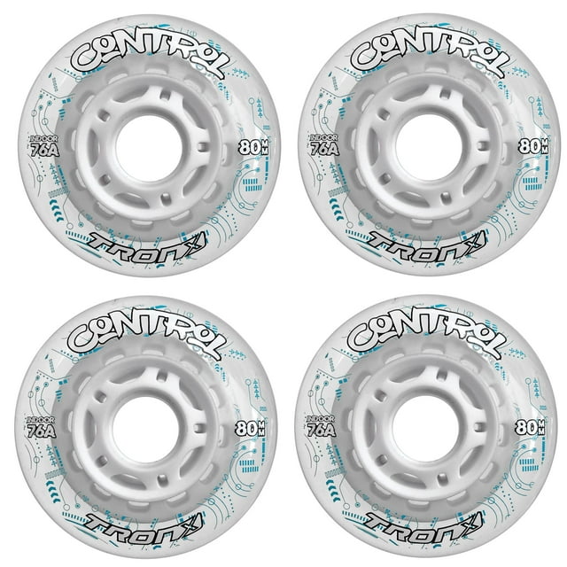 TronX Control Roues de Hockey en Ligne Intérieures Souples 76A - 59mm, 68mm, 72mm, 76mm & 80mm Hi-Lo (68mm)