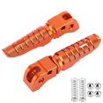 thumbnail image 1 of 1 Pair Motorcycle Modification Accessory Aluminum Alloy Rear Footrests Foot Pegs Fit for 125/250/300 RC200/390 2014+ (Orange), 1 of 2