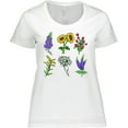 thumbnail image 3 of Inktastic Group of Beautiful Wildflowers Women's Plus Size T-Shirt, 3 of 5