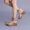 Khaki, variant on KBODIU Women's High-top Wedge Sandals Thick-soled Fish Mouth Roman Sandals Summer Casual Shoes Red 35