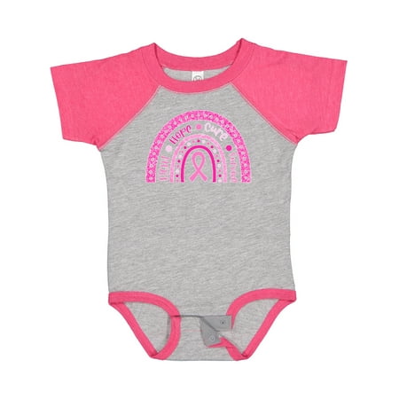 

Inktastic Breast Cancer Awareness Rainbow Fight Hope Cure Survive Gift Baby Boy or Baby Girl Bodysuit