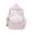 Pink, variant on EDFRWWS Women Nylon Cute Aesthetic Backpack with Pendant Travel Laptop Rucksack Large Capacity Striped Print Kawaii Backpacks for Travel Outings Picnics Recreational Activities (Red 430*300*130)