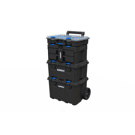 Hart Stack System Two Drawer Unit, Small Tool and Parts Storage, Fits Modular Storage System