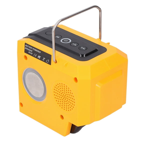 BT Li Ion Battery Speaker, Safe 3 Connection Methods Fast Pairing BT Cordless Li Ion Battery Speaker Deep Bass Stereo Music for Parties