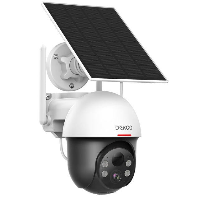 Cámara de seguridad DEKCO Solar Outdoor Wireless 2K con PTZ