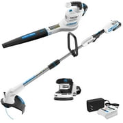 Hart 20V Cordless Hybrid Combo Kit and 40V Cordless Random Orbit Sander w/ Dust Bag & (2) 2.0AH Batteries