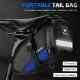 thumbnail image 5 of WEST BIKING Reflective Waterproof Bike Saddle Bag with Tail Light Mount, Lightweight Cycling Storage for Mountain & Road Bikes, Multiple Colors Available, 5 of 5