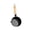 Black1, variant on Mini Cast Iron Skillet, Wood Handle Frying Pan for Single Egg, Warming Milk, and Quick Sauces, Non-Stick Small Iron Pan for Kitchen Cooking, Camping, and Everyday Breakfast