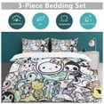 thumbnail image 5 of Hello Kitty 3-Piece Comforter Set for Bedroom, Hello Kitty Bedding Set for Kids Adults, Soft Microfiber Duvet Cover Set with Zipper Closure, 1 Duvet Cover + 2 Pillow Covers, 5 of 8