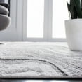 thumbnail image 5 of SAFAVIEH Amelia Aurora Abstract Area Rug, Light Gray/Ivory, 5'5" x 7'7", 5 of 12