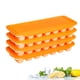 thumbnail image 1 of Inicio Productos Bandejas de cubitos de hielo de plástico para congelador, 14 cubitos de hielo de tamaño clásico por bandeja con diseño de fácil liberación (4 piezas), 1 of 7