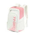 thumbnail image 2 of yotijay Badminton Backpack Badminton Bag Large Capacity Racket Bag for Sports White Pink, 2 of 8