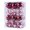 Red, variant on CHGBMOK 24Pcs Christmas Balls Ornaments 2.36'' Shatterproof Christmas Tree Ornaments Set Purple and Clear Decorative Hanging Ornaments for Xmas Tree Party Holiday Decorations