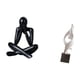 thumbnail image 5 of Escultura de figura abstracta, figura decorativa, adorno coleccionable de escritorio, estatua moderna, arte de recuerdo de resina para sala de estar,, 5 of 8