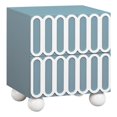thumbnail image 1 of Pemberly Row Handmade Modern / Contemporary Motif Blue Nightstand, 1 of 8