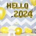 thumbnail image 3 of WASHWEPE 1Set Golden Aluminum Film Balloons 2024 New Year Party Layout Props, 3 of 8