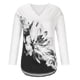 thumbnail image 5 of Blusa de manga larga con estampado de cuello en V suelto informal para mujer de talla grande Fridja  fjkfkj3591, 5 of 8