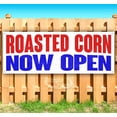 thumbnail image 1 of Roasted Corn Now Open 13 oz Vinyl Banner With Metal Grommets, 1 of 4