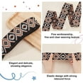thumbnail image 3 of 5Yards Ethnic Style Nylon Elastic Band 2inch Wide Sewing Elastic Bands Camel Color Flat with Horse Eye Pattern Rubber Cord Band, 3 of 9