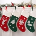 thumbnail image 3 of NWOKYZGH Christmas Stockings, Personalized Christmas Stocking Deer Santa Non-Woven Xmas Stocking,Fireplace Hanging Stockings boots for Holiday Christmas Decor, 3 of 3