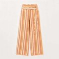 thumbnail image 5 of ClodeEU Women's High Waist Striped Wide Leg Pants,Casual Bohemian Vacation Flowy Trousers ,Women's Plus L, 5 of 8