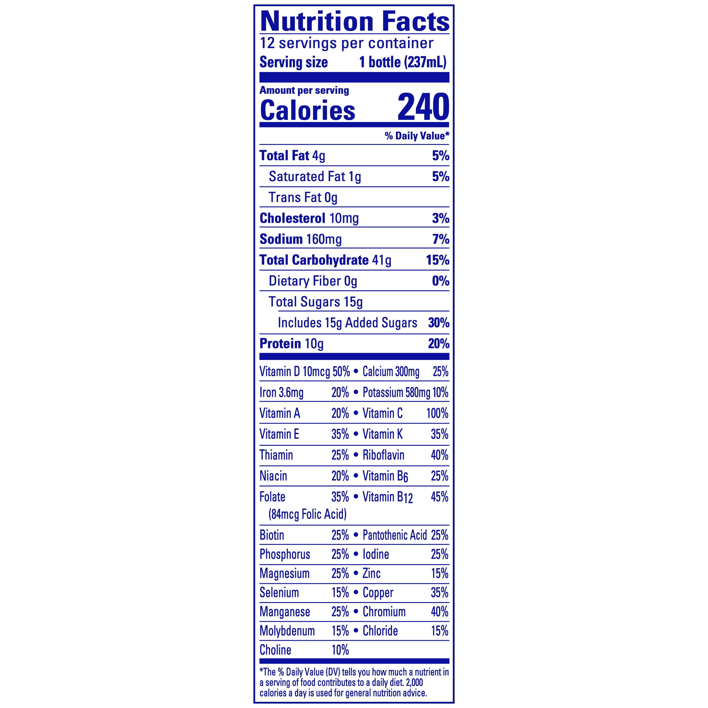 CARNATION BREAKFAST ESSENTIALS Rich Milk Chocolate 12-8 fl. oz. Bottles
