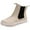 Beige, variant on Xfvqtps Ankle Boots for Women Pull on with Elastic Flat Bottom Non Slip Suede Fashion Casual Commute Boots Beige