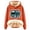 Orange, variant on Lindreshi Womens Pajamas Tops Winter Women's Winter Warm Plush Solid Pocket Long Sleeve Tops Hooded Sweatshirt