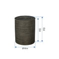 thumbnail image 6 of Kouboo Loma Round Rattan Hamper And Laundry Basket With Removable Liner, Handmade Wicker Laundry Basket With Lid, Honey Brown, 6 of 23