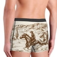 thumbnail image 3 of Uemuo Western Desert Cowboys1 Pattern Men's Boxer Briefs,Trunk Anti-Chafing,Comfortable, Durable, and Stylish Underwear-Small, 3 of 9