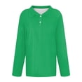 thumbnail image 7 of Lumtrix Women'S Polo Shirts Long Sleeve Collared T Shirt Golf Shirt Business Casual Tee Casual Tops Button Down Green 3XL, 7 of 7