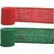 thumbnail image 1 of 2 Rollos de Cintas de Seda de Arpillera Navideña, Cintas de Seda de Tela de Arpillera Heisen, Cintas de Seda de Arpillera Rojas y Verdes, Manualidades Hechas a Mano, Lazos de Corona de Árbol de Navida, 1 of 5