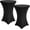 Black, variant on Cocktail Spandex Table Cover, 2 Pack Cocktail Fitted Tablecloths, Stretch Round Highboy Table Covers Cloths for Bar Wedding Party Banquet, Purple, 30"-32" Diameter x 40"-43" Height