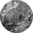 thumbnail image 1 of Ahgly Company Indoor Round Oriental Gray Industrial Area Rugs, 6' Round, 1 of 4