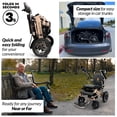 thumbnail image 4 of 330 lbs Weight Capacity, 19 Miles Battery Range, Electric Wheelchairs for Adults, US Based Premium Customer Support, Remote Controlled Lightweight Wheel Chair for Seniors, IQ-8000 by Majestic, 4 of 8