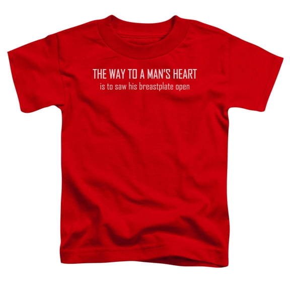 - Way To A Mans Heart - Toddler Short Sleeve Shirt - 3T
