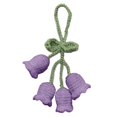thumbnail image 1 of Porte-clés en Laine Tricotée à la Main Colorée Convallaria Majalis Charme Crocheté, 1 of 5
